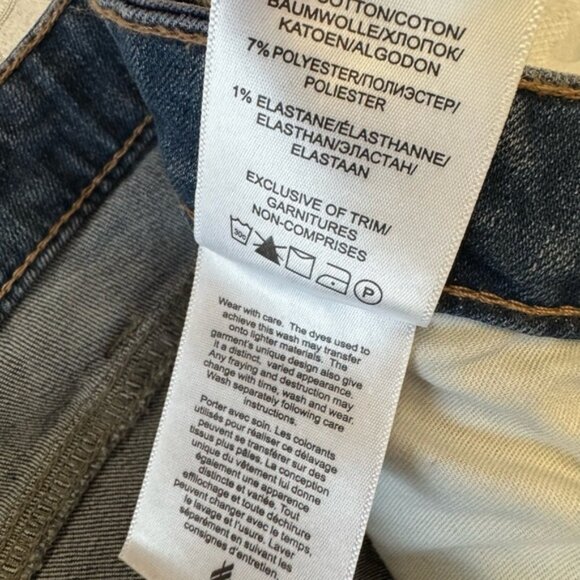 Silver Jeans 33x31 Most Wanted Straight Mid Rise Stretch Distressed Blue - Picture 4 of 8